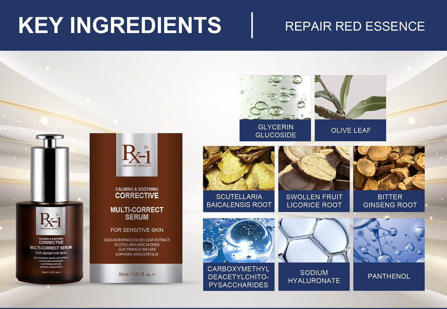 Calming & Soothing Multi-Correct Serum Repair red blood cells, suitable for all skin types (except sensitive skin)