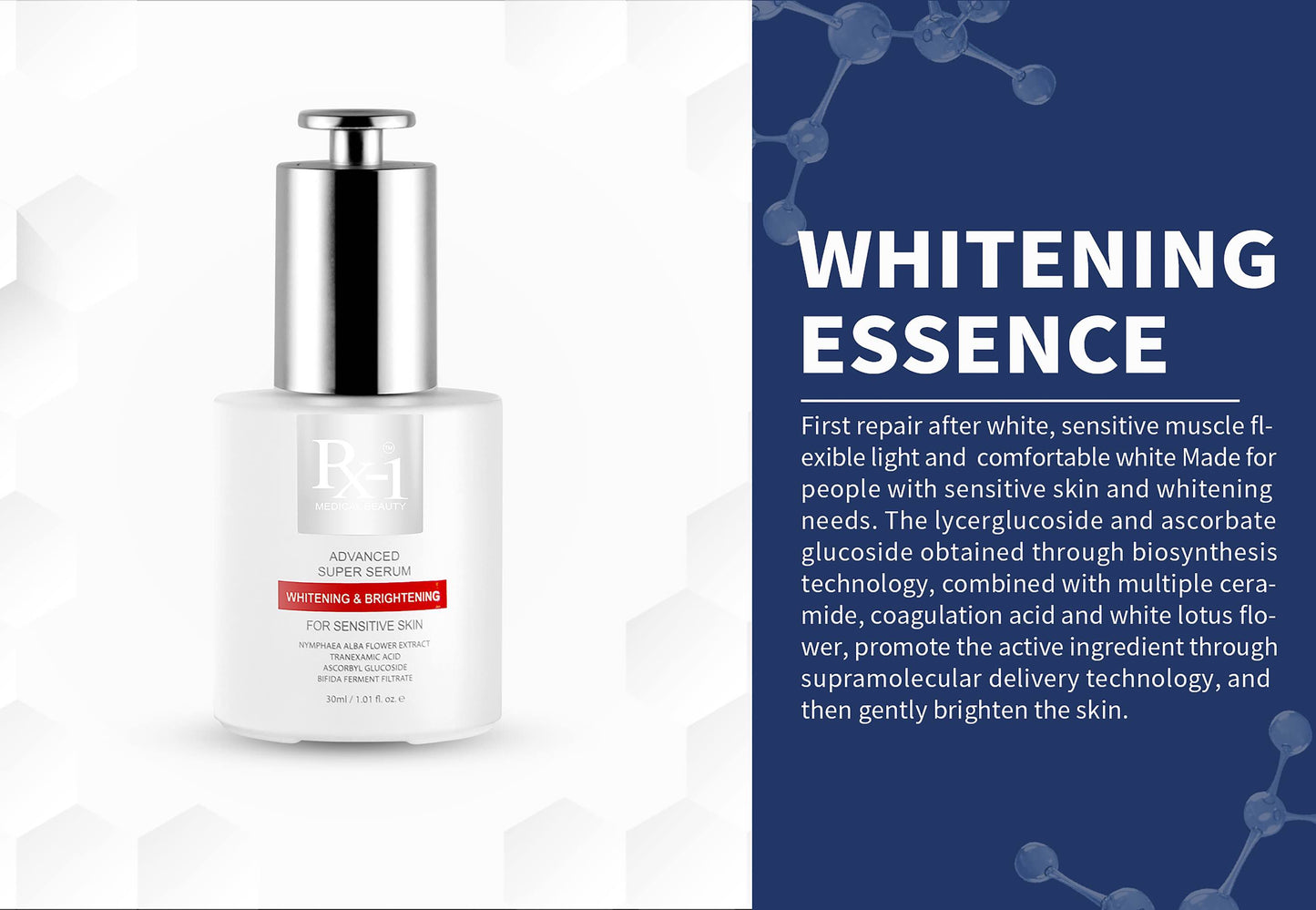 
                  
                    Advanced Whitenning & Brightenning Super Nicotinamide Serum Anti-freckle and whitening essence for all skin types (except sensitive skin)
                  
                